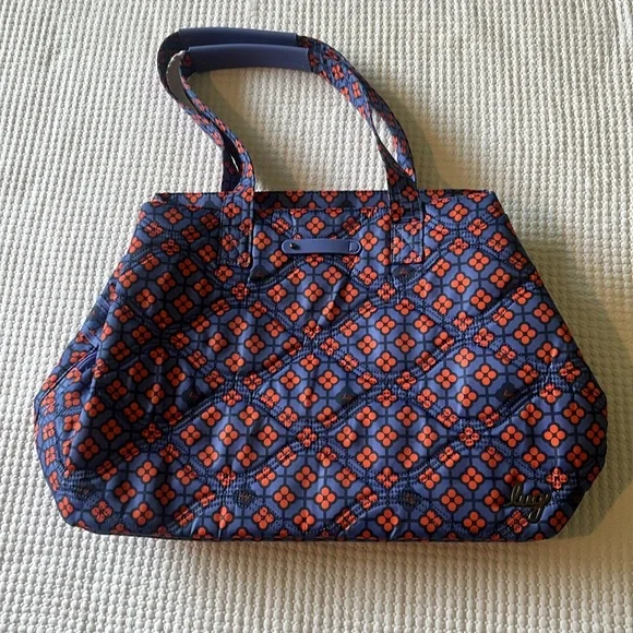 Lug Tempo Tote Bag Very Berry Blue Orange/Blue - Picture 4 of 9